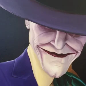 James Yvrande artiste peintre réaliste contemporain tableau Joker 2