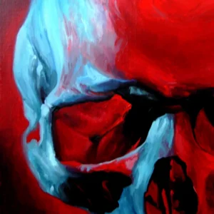 James Yvrande artiste peintre réaliste contemporain tableau Orias skull